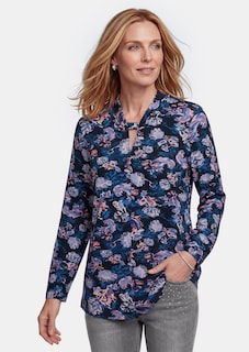 Jersey shirt met knoopdetail thumbnail 7