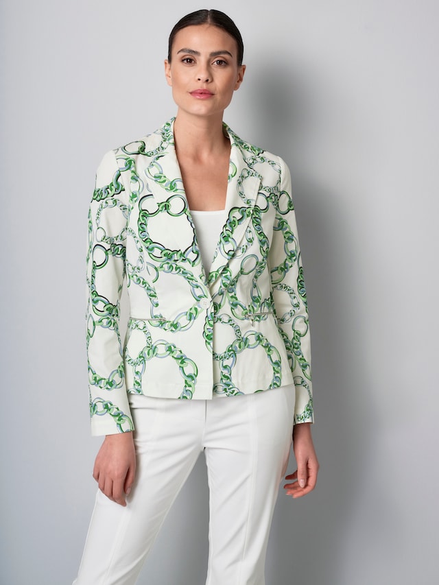 Blazer mit grafischem Print