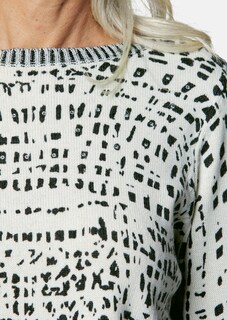 Weicher Druckpullover in Feinstrick thumbnail 5