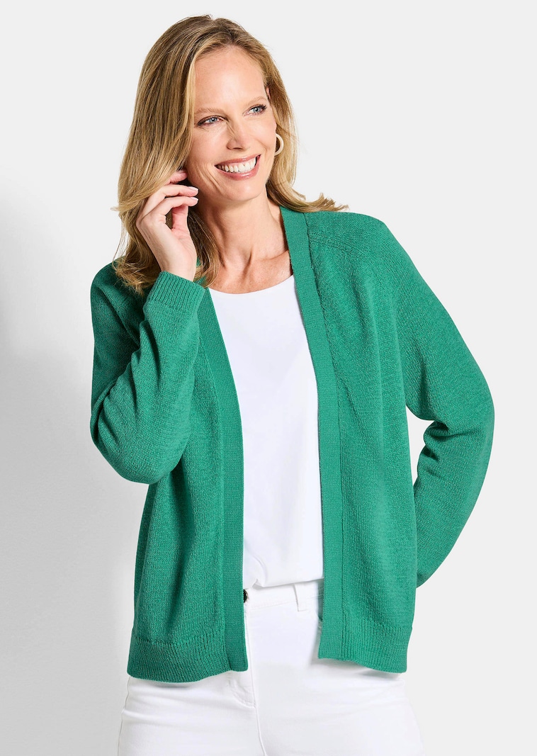 Veste courte en maille ruban