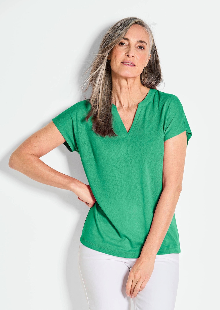 Shirt aus luftigem Viskosejersey