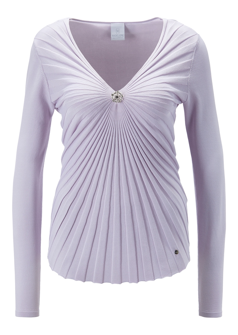 Pullover mit sternförmiger Rippe