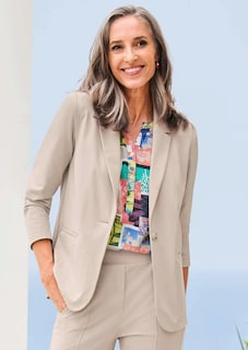 Blazer léger en jersey très agréable à porter thumbnail 8