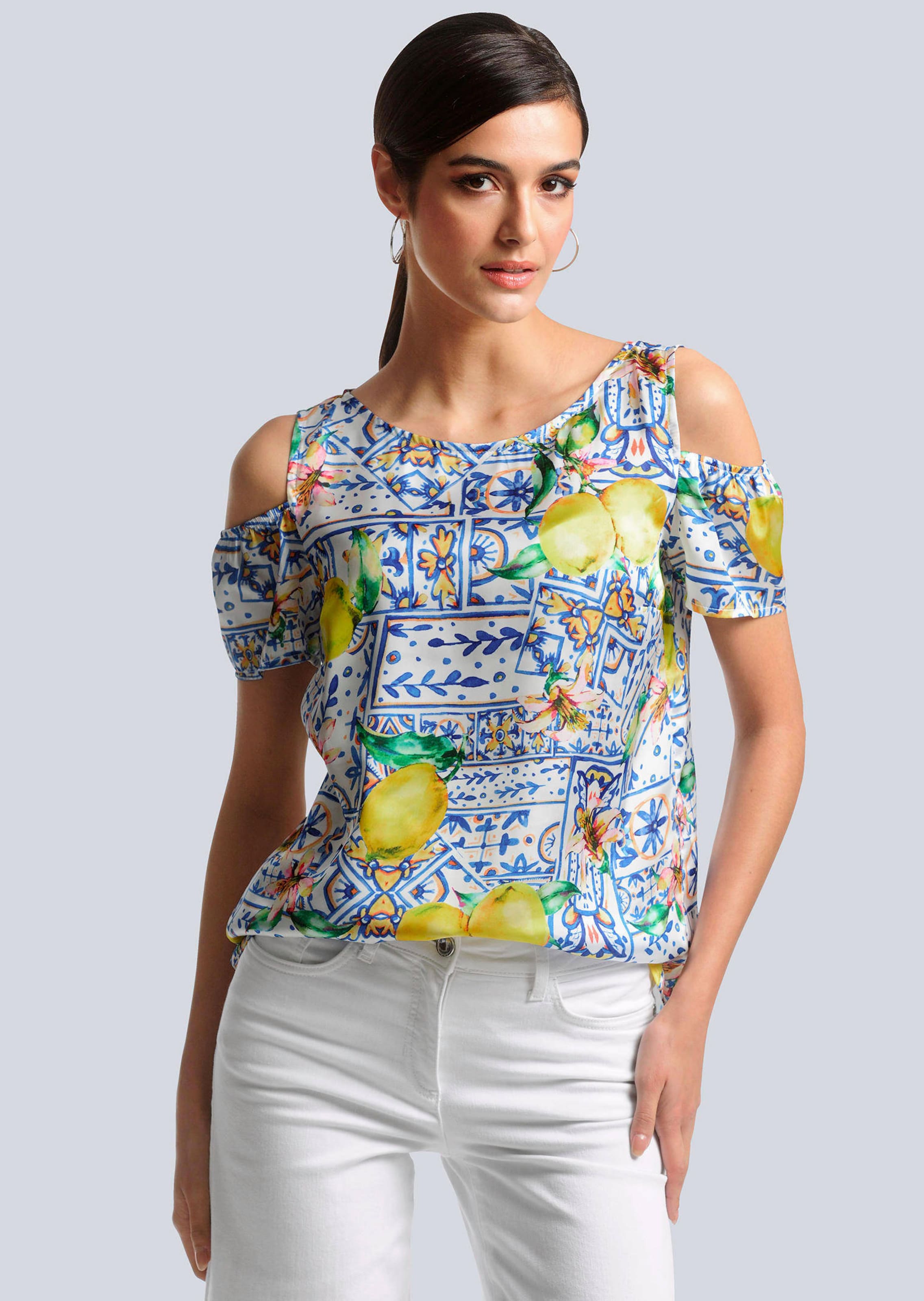 Bluse mit Cut-Outs an den Schultern