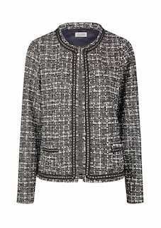 Blazer en bouclette légèrement brillante thumbnail 6