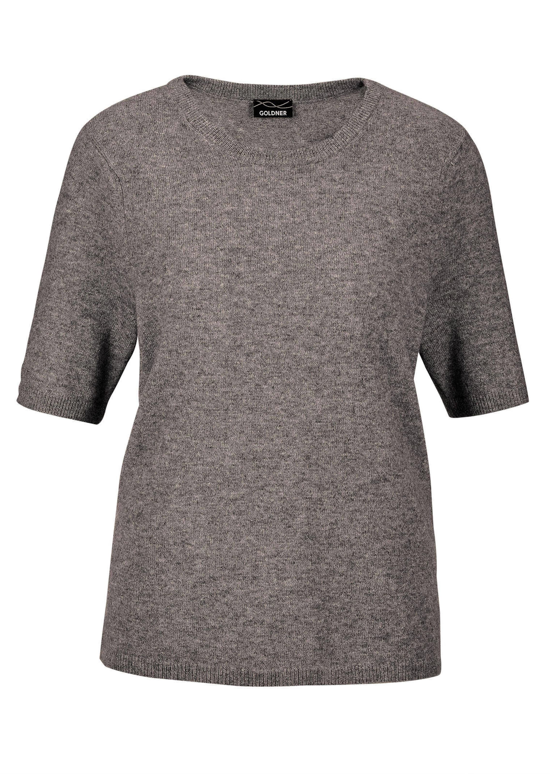 Halbarmpullover mit Rundhals aus Kaschmir