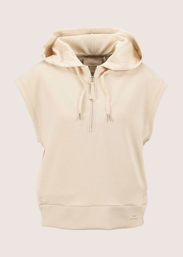 Sportliches Kapuzen-Sweatshirt ohne Arm 5