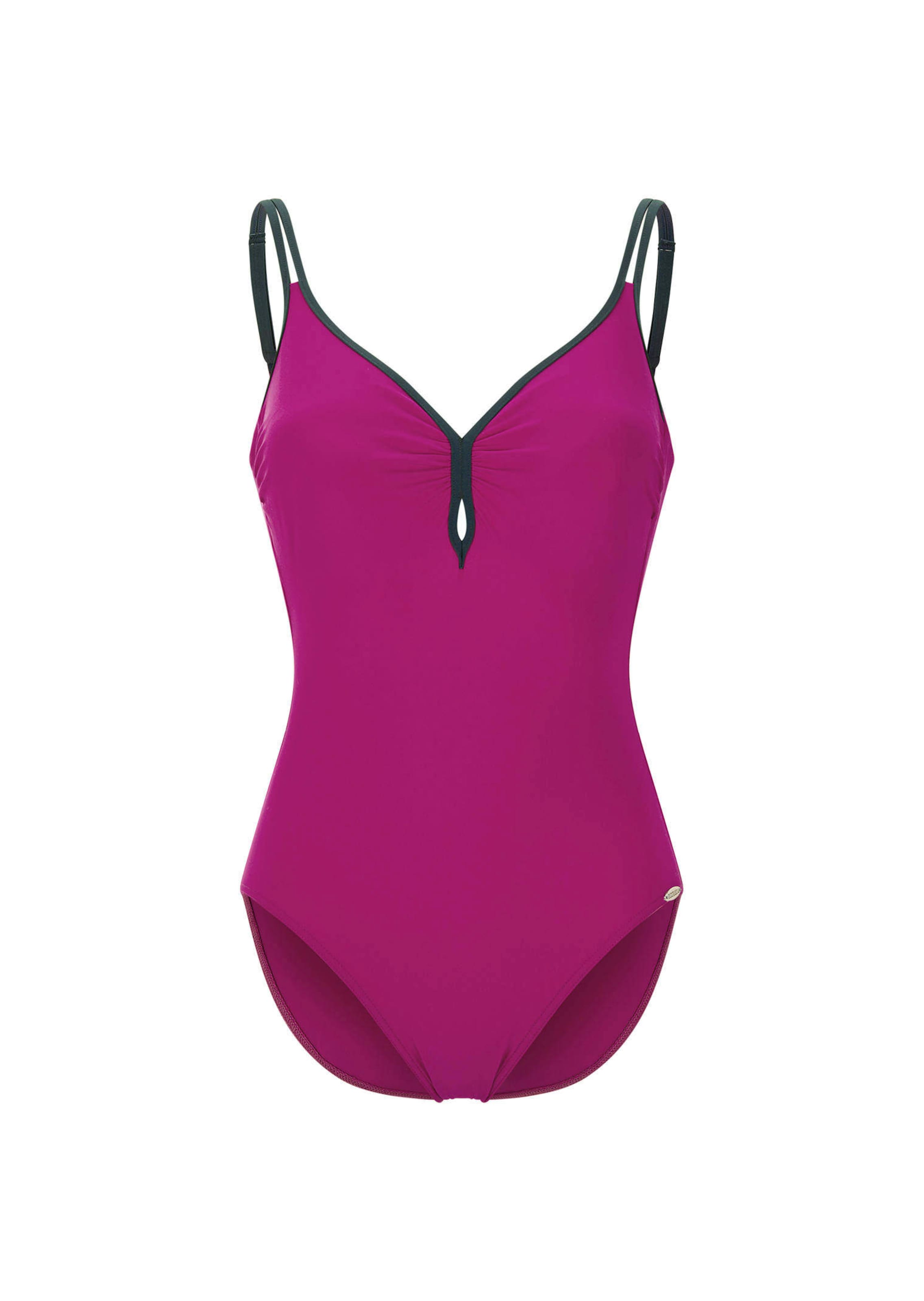 Badeanzug mit femininem Ausschnitt