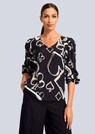 Bluse mit voluminösen Puffärmeln thumbnail 1