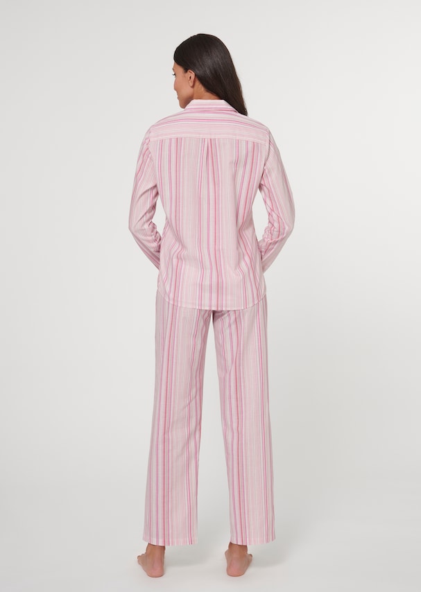 Pyjamas with elegant woven stripes 2