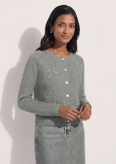 Kaschmir-Strickjacke mit Handstickerei thumbnail 1