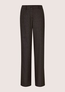 Nadelstreifen-Hose mit weitem Bein thumbnail 6