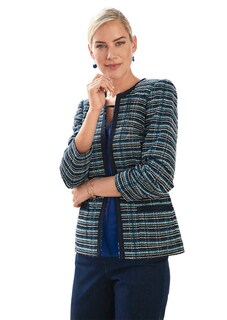 Elégant blazer en tweed avec fil brillant thumbnail 1