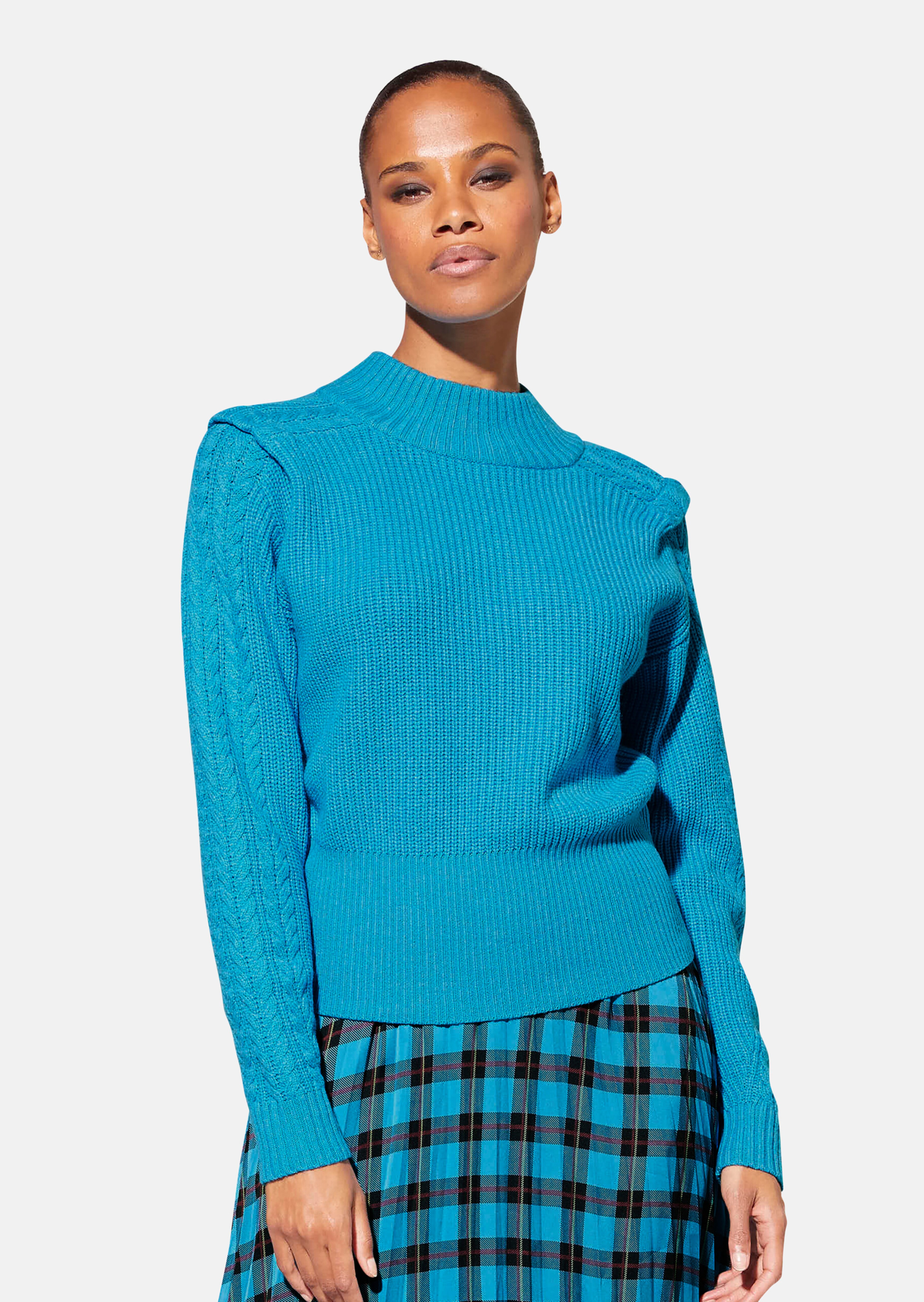 Trendiger Schurwoll-Pullover