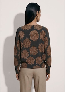 Pull en cachemire à imprimé floral all-over thumbnail 3