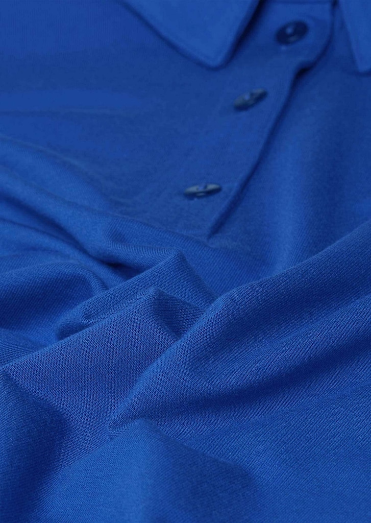 Langarm Poloshirt mit Schmuckband an Knopfleiste