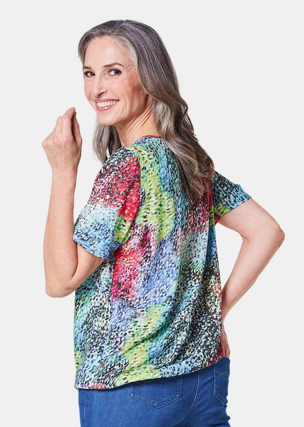 Prachtig gekleurde gedessineerde blouse 2