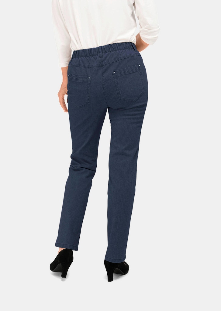 Klassieke jeans LOUISA met elastische tailleband 2