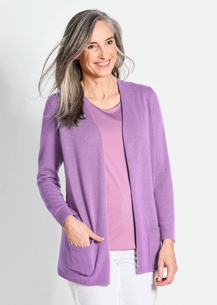 Kuschelweiche Kaschmir-Strickjacke
