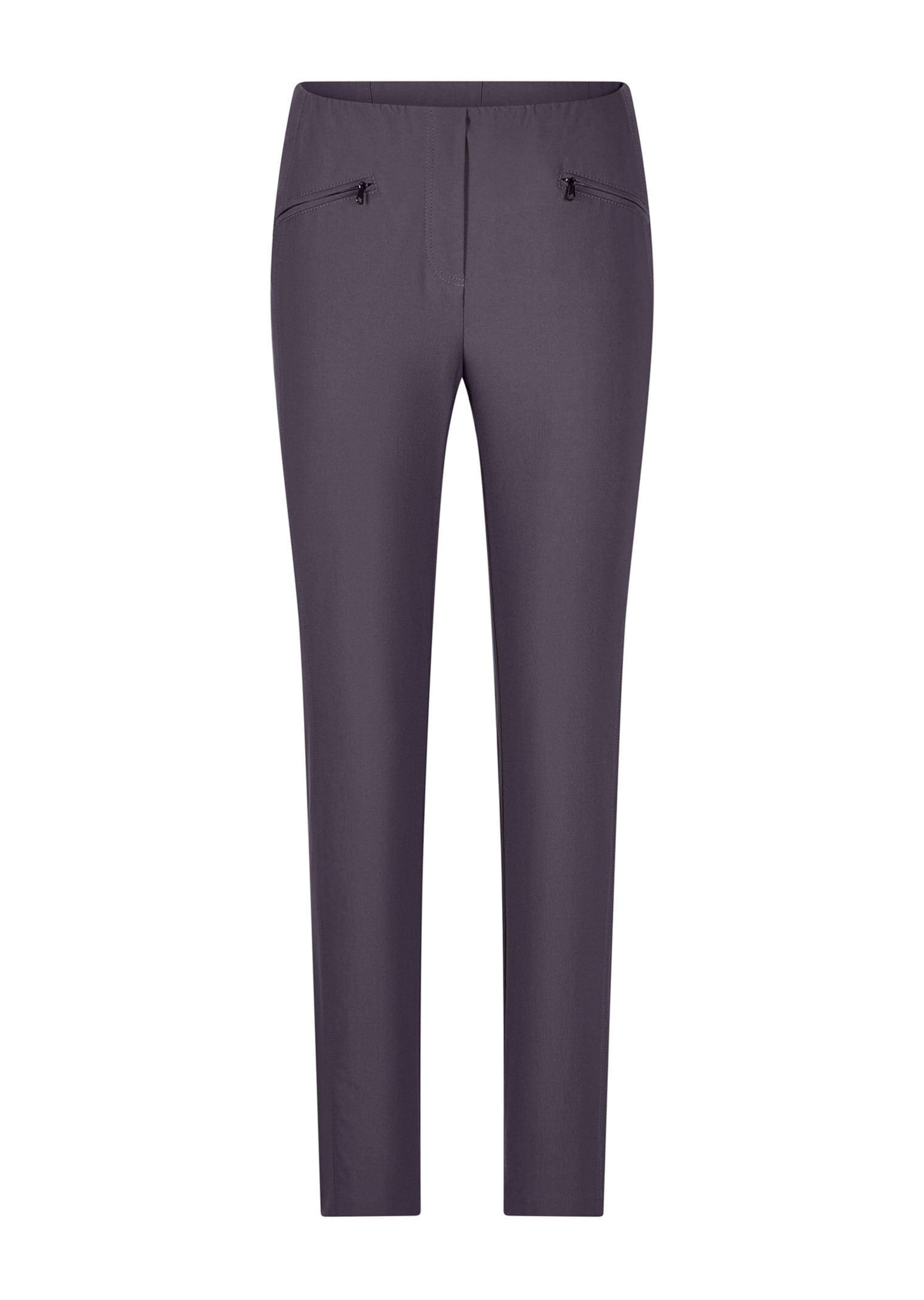 Pantalon en bengaline LOUISA. Coupe ajustée. Intérieur légèrement molletonné.