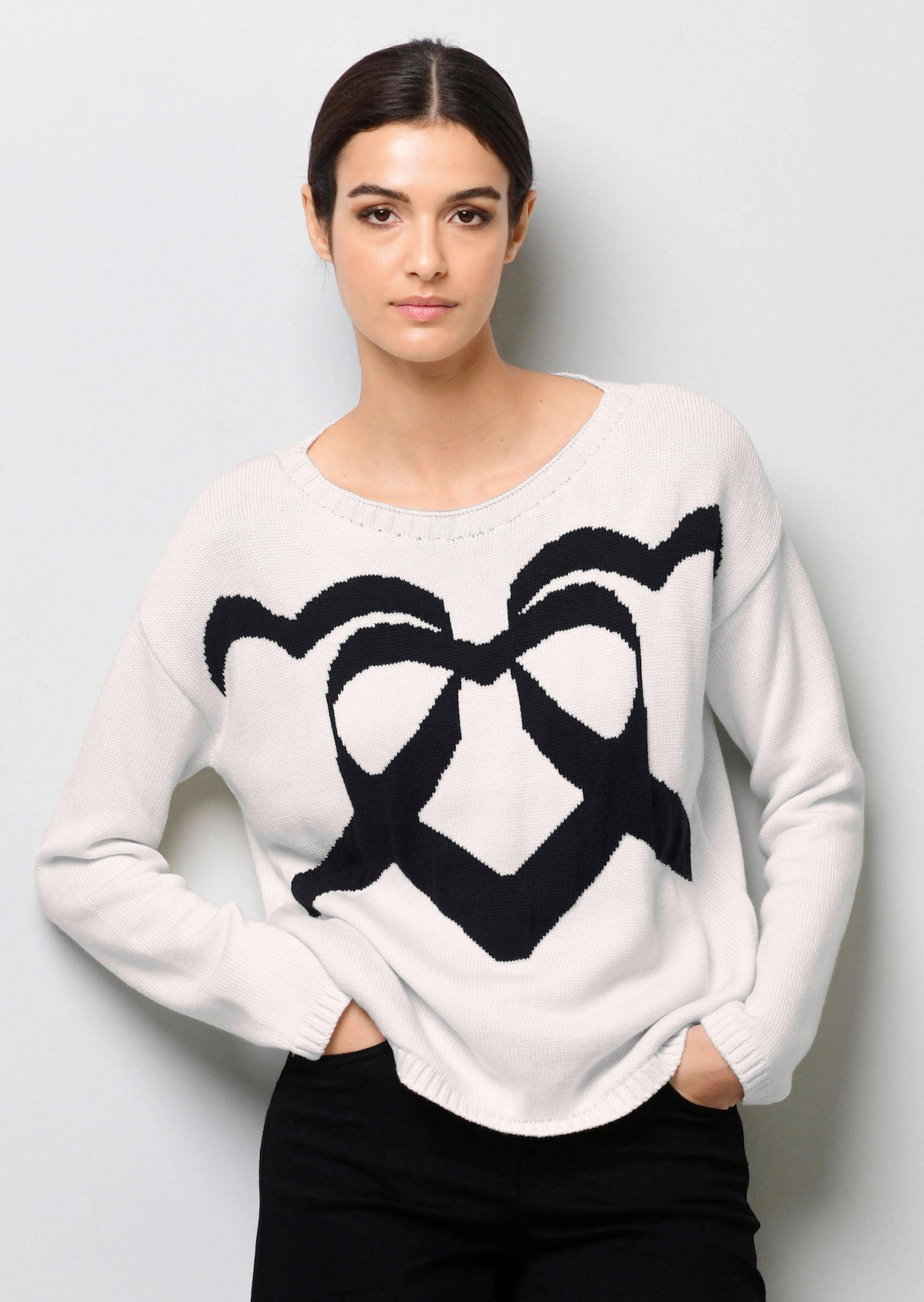 Roter Pullover Damen Pullover Von Alba Moda Kaschmir Pullover Alba