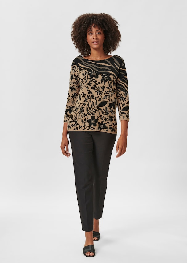 Jacquard jumper with pattern mix 1