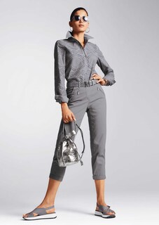 Verkürzte Hose im lässigen Chino-Style thumbnail 2