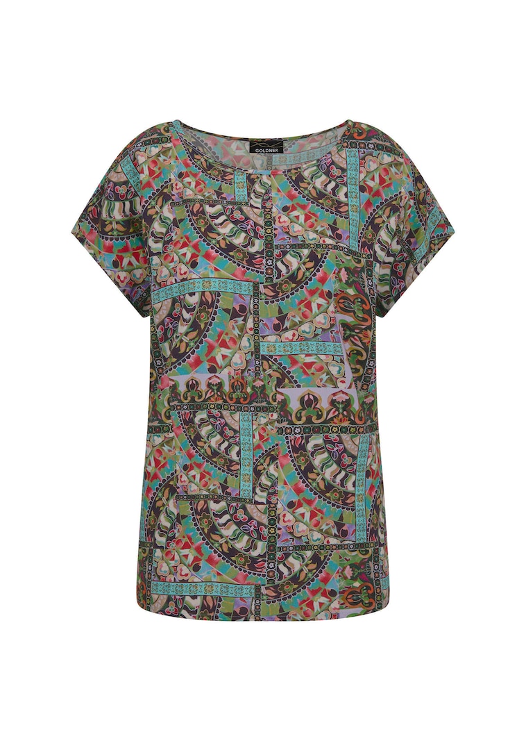 Blouse en viscose avec imprimé oriental
