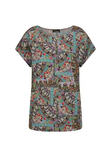 Viskose-Bluse mit Orient-Print thumbnail 6