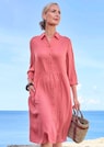 Robe chemisier avec poches latérales thumbnail 7
