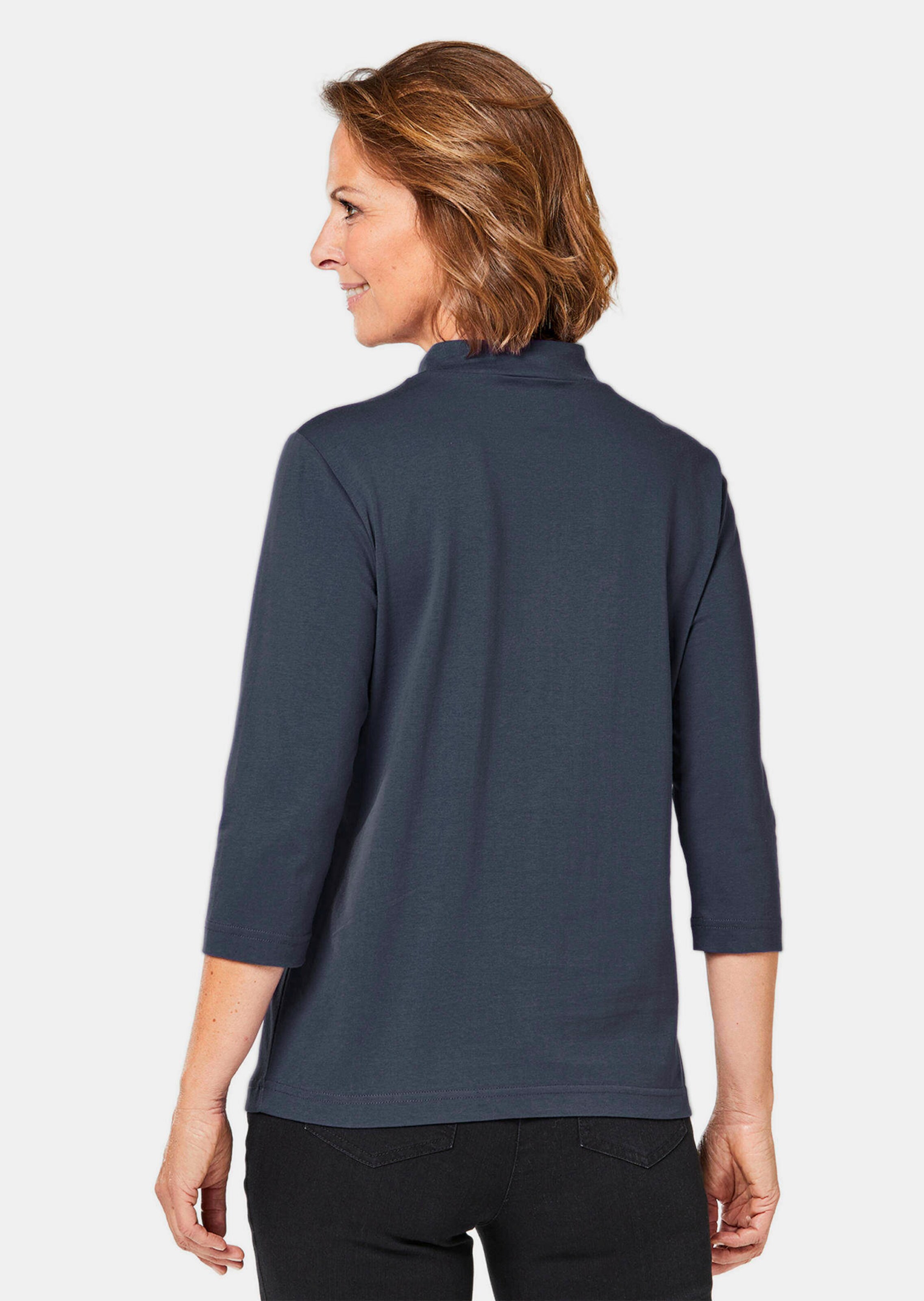 T-shirt à col droit - marine - Gr. 26 de Goldner Fashion