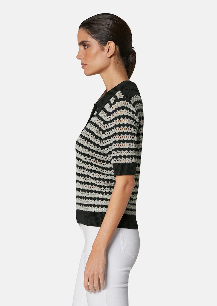 Ajour jumper with half sleeves 3