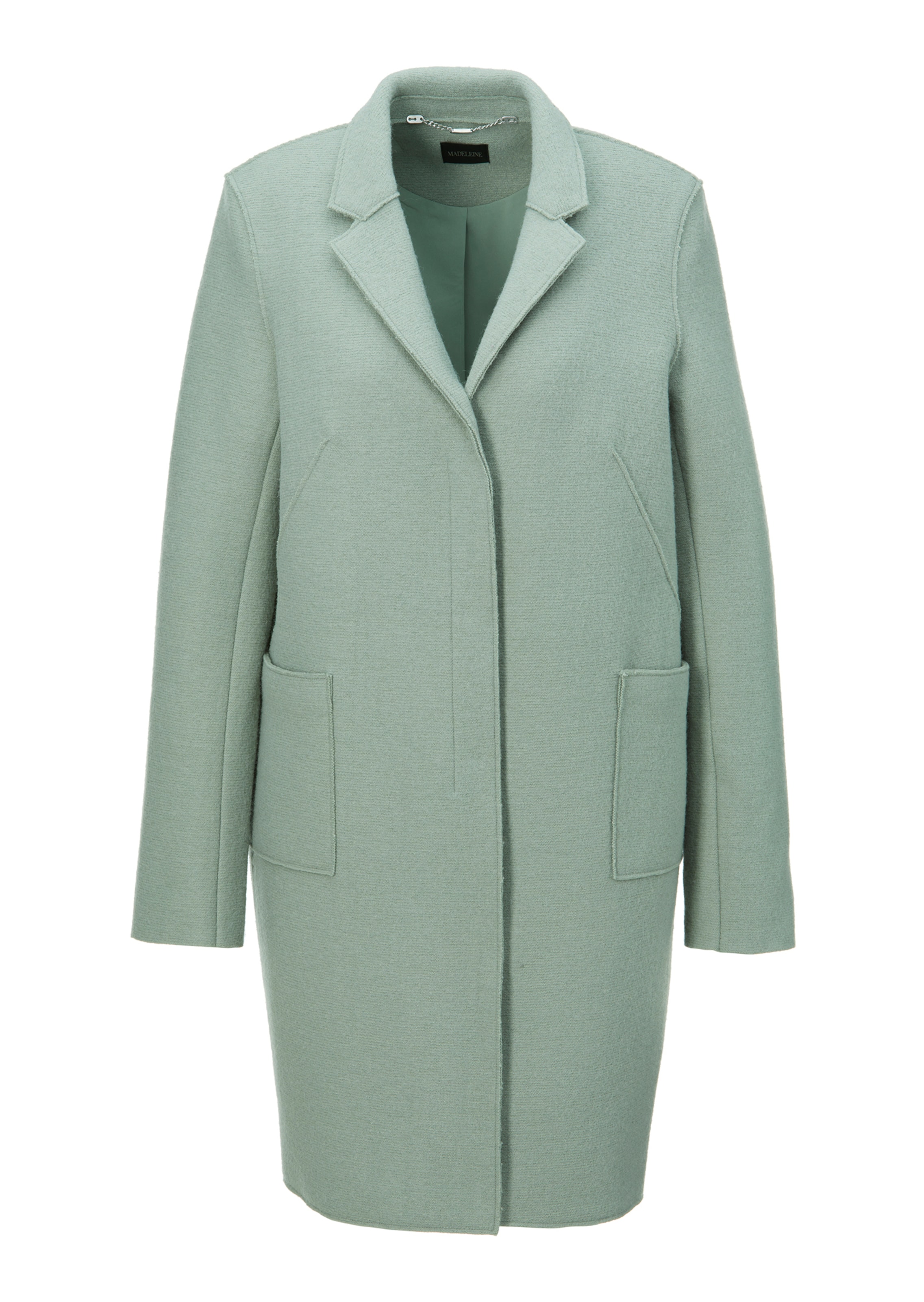 Lange Walkjacke im Blazer-Stil
