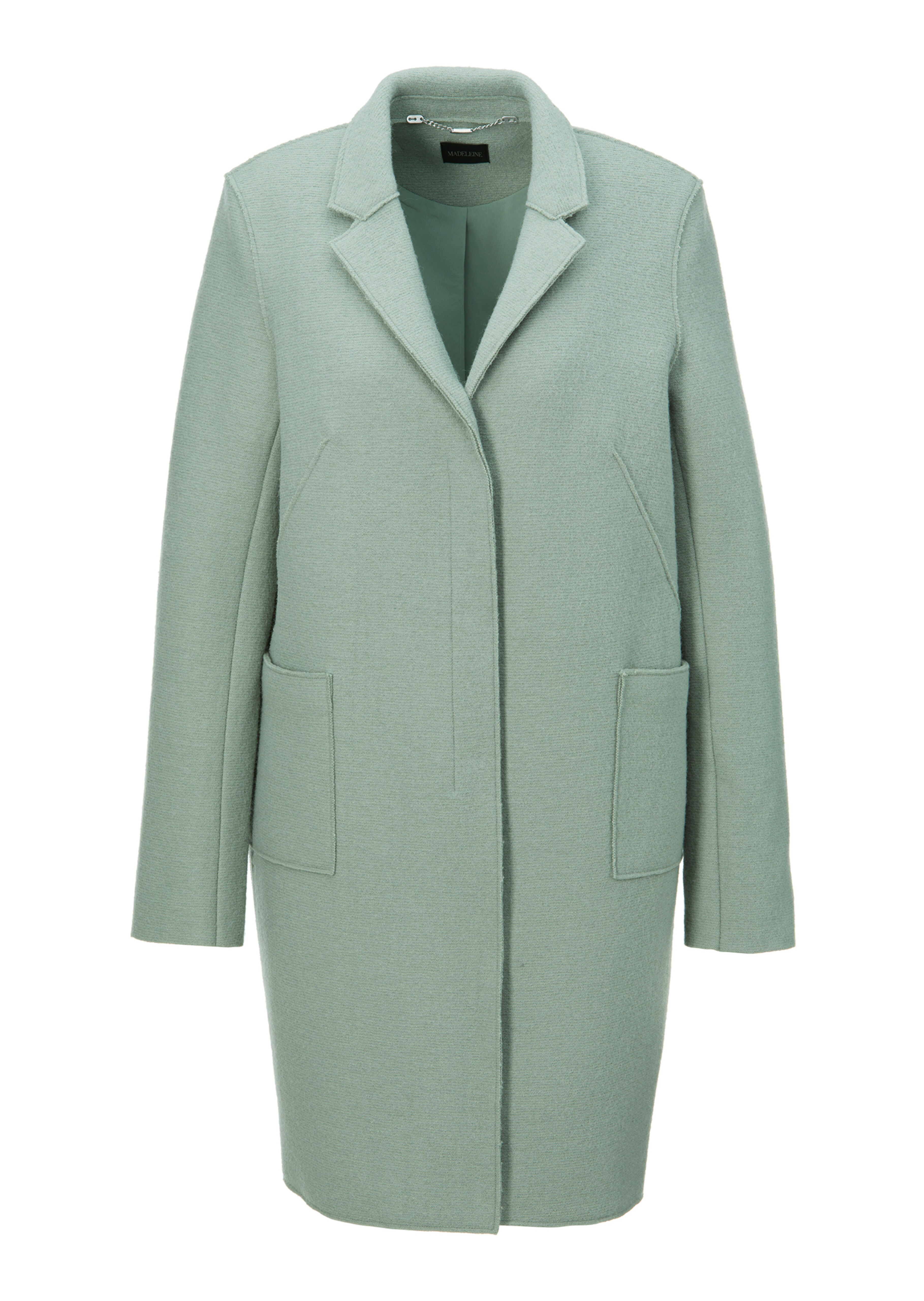 Lange Walkjacke im Blazer-Stil