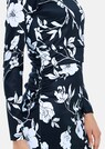 Kleid mit Blütendruck und Raffung thumbnail 5
