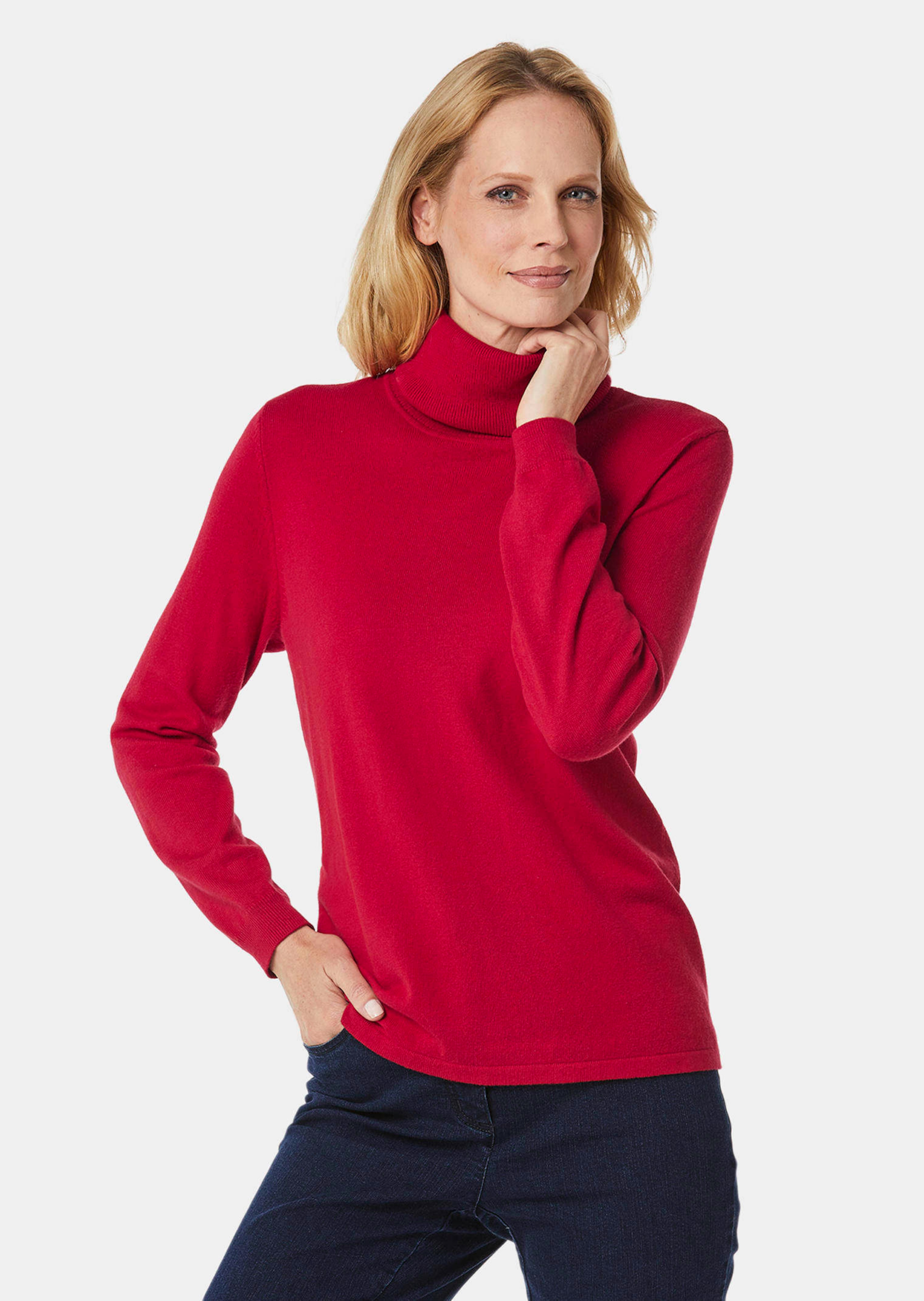 Trendy pullover met col