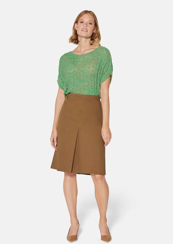 Flared cotton skirt 1