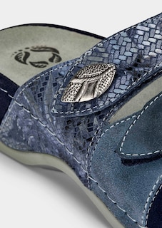 Mules en cuir avec semelle à mémoire de forme thumbnail 3