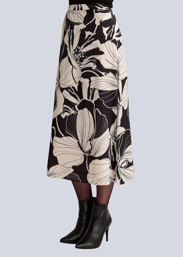 Rock mit femininem Blütenprint 3