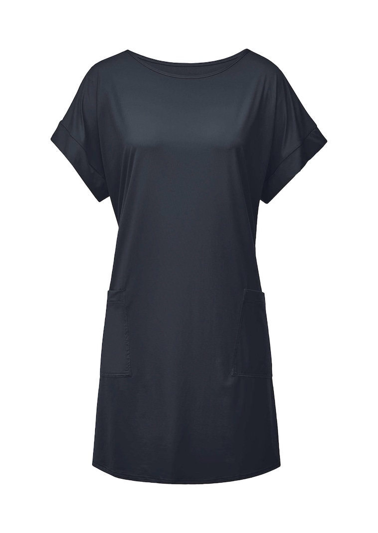 Casual strandjurk van glad, functioneel materiaal