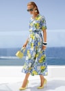 A-Linienrock mit mediterranem Zitronen-Print thumbnail 7