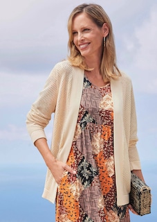 Veste en tricot au motif ajouré raffiné thumbnail 7