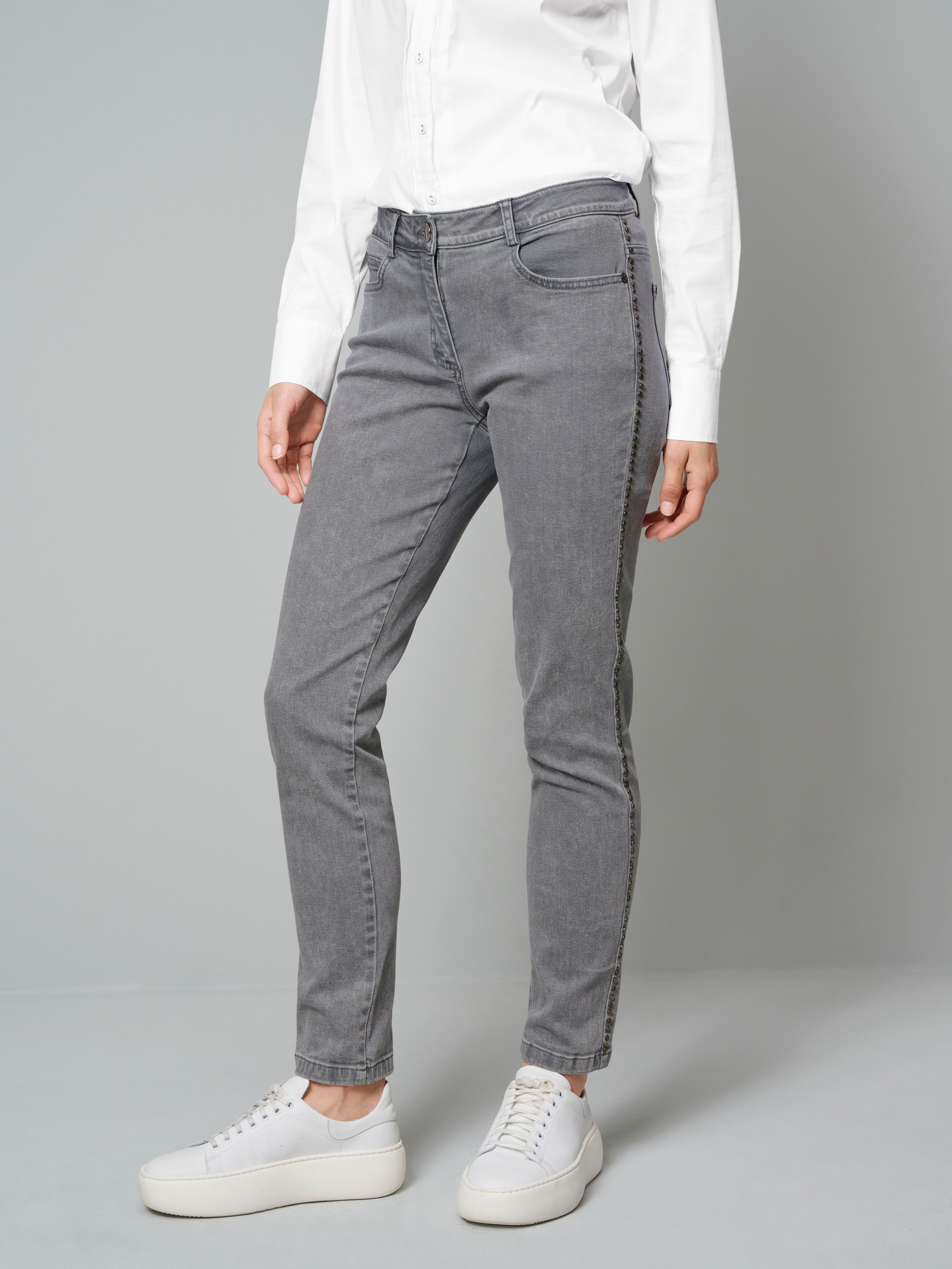 Jeans mit effektvoller Waschung