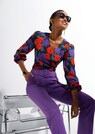 Blouse with colourful floral print thumbnail 2