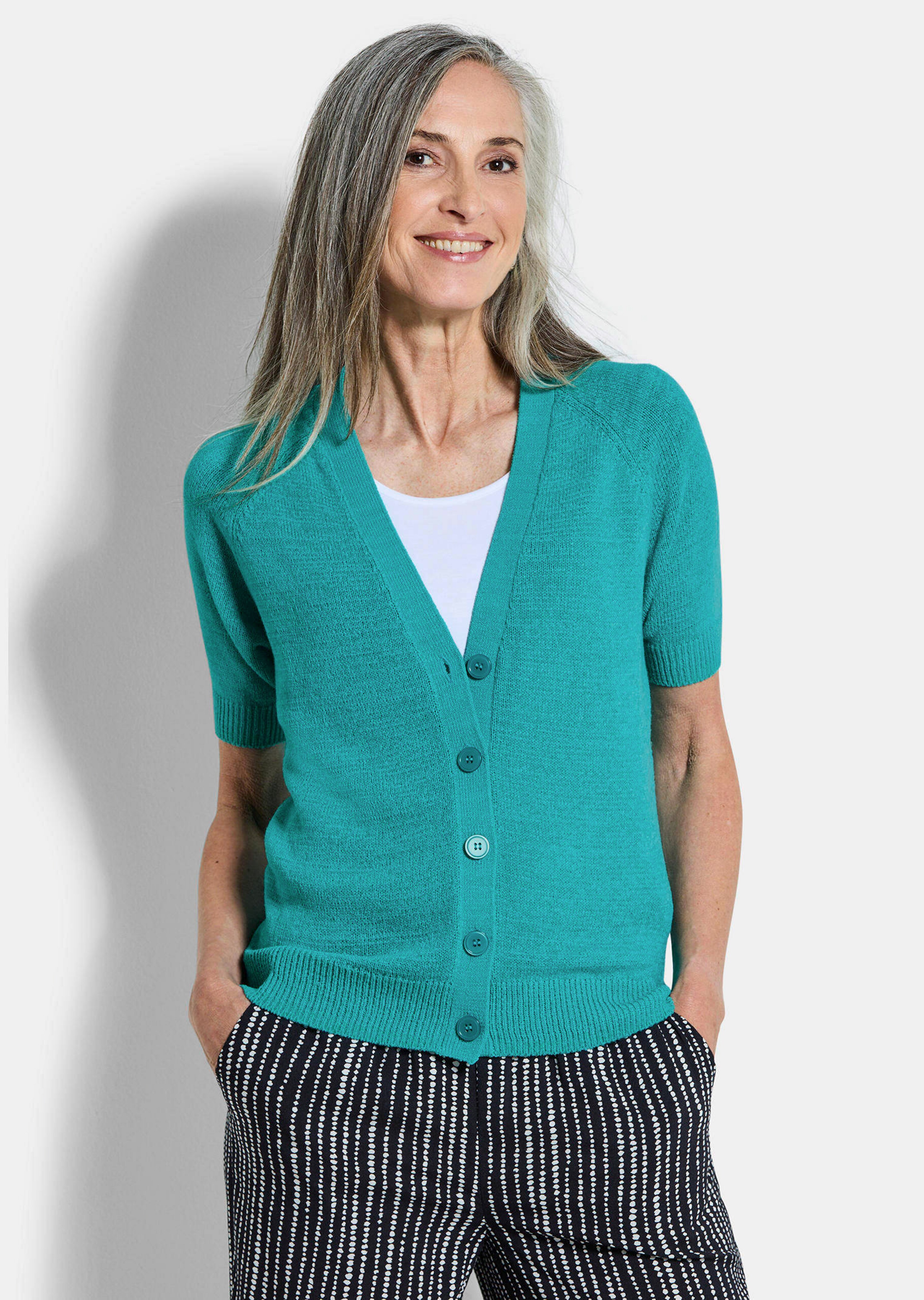 Cardigan en maille ruban agréable à porter