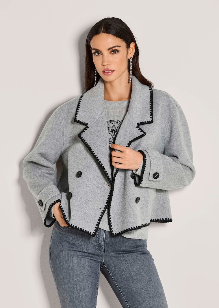 Kurzjacke in Doubleface-Qualität