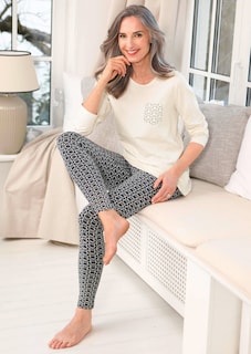 Baumwoll-Pyjama mit Langarm thumbnail 6