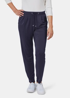 Comfortabele slinky broek met elastische tailleband thumbnail 7