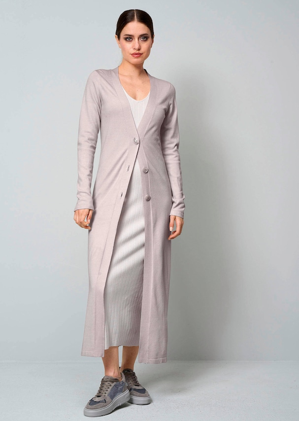 Strickjacke in Maxilänge 1