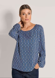 Bluse mit grafischem Print thumbnail 1